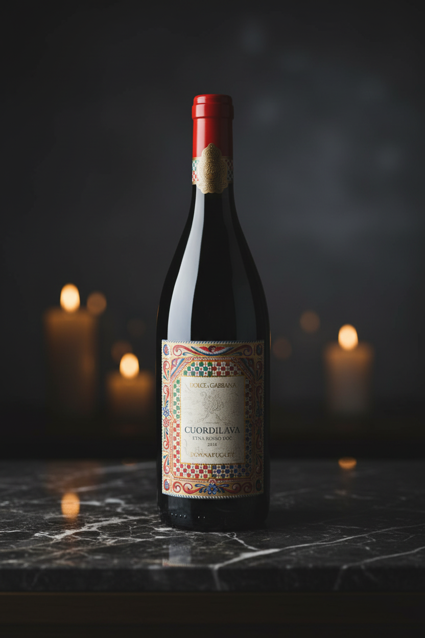 Vino Tinto Courdilava Dolce & Gabbana Etna Rosso DOC Donnafugata Italia 750ml