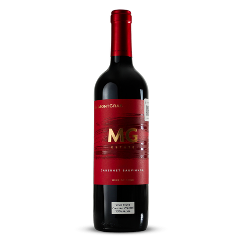 Vino Tinto MG Estate Cabernet Sauvingnon Montgras Valle Central Chile 750ml