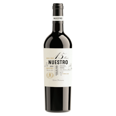 Vino Tinto Nuestro 15 Meses Ribera del Duero Premium Fincas España 750 ml