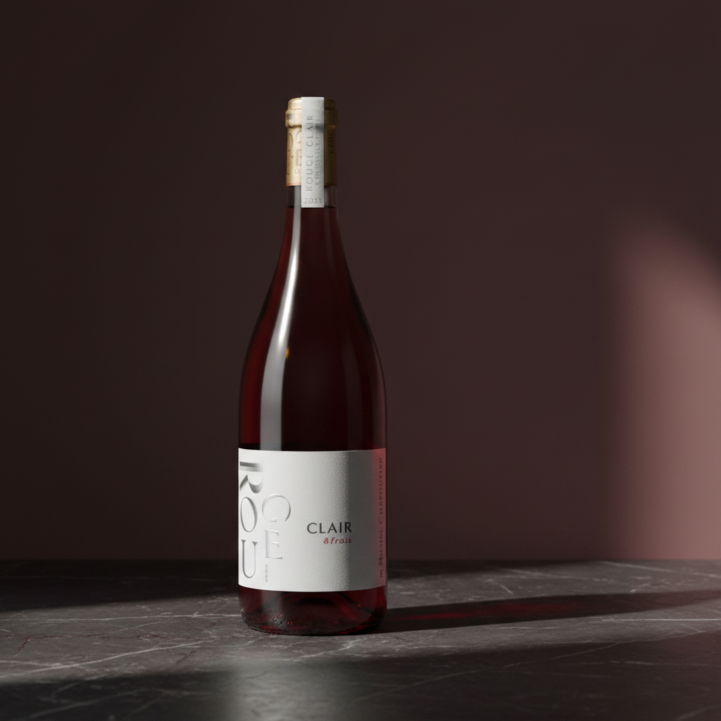 Vino Tinto Rouge Clair & Frais m. Chapoutier Rodano Francia 750ml