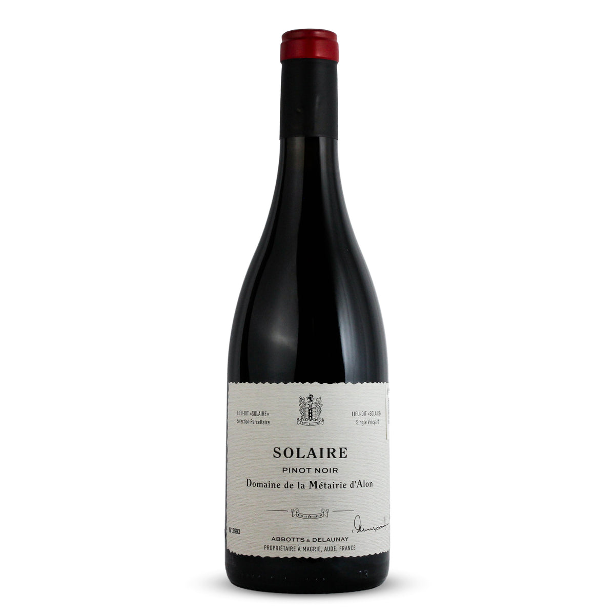 Vino Solaire Pinot Noir Abbotts & Delaunay 750ml