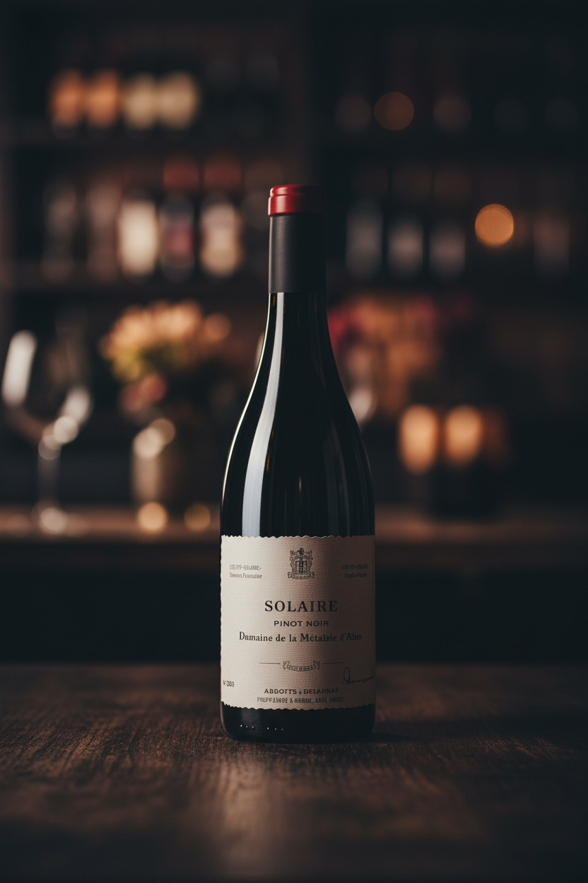 Vino Solaire Pinot Noir Abbotts & Delaunay 750ml