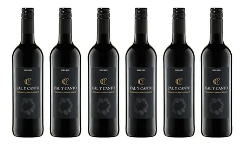 Vino Tinto Cal Y Canto Tempranillo Merlot Syrah 750ml 6 Botellas